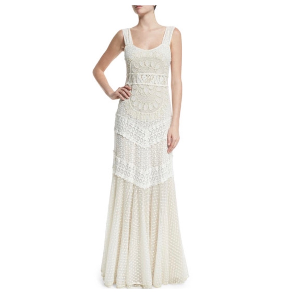 ALICE + OLIVIA Kimberly Sleeveless Embroidered Maxi Dress - Picture 3 of 13